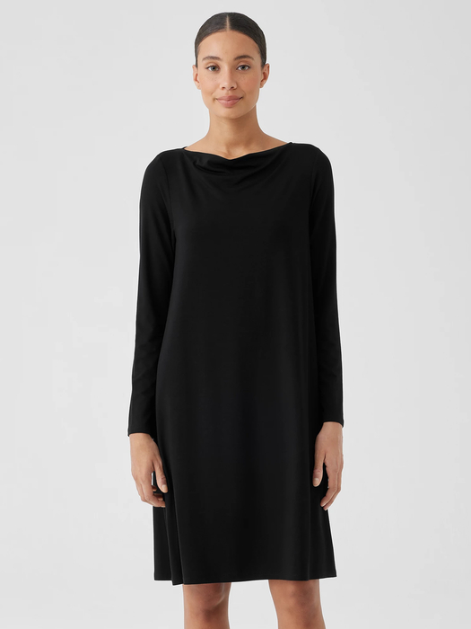 eileen fisher viscose jersey scoop neck long dress Viscose Jersey Eileen Fisher Scoop Neck Dress EILEEN FISHER Scoop Neck Tank Dress Black (Size Qatar Ubuy