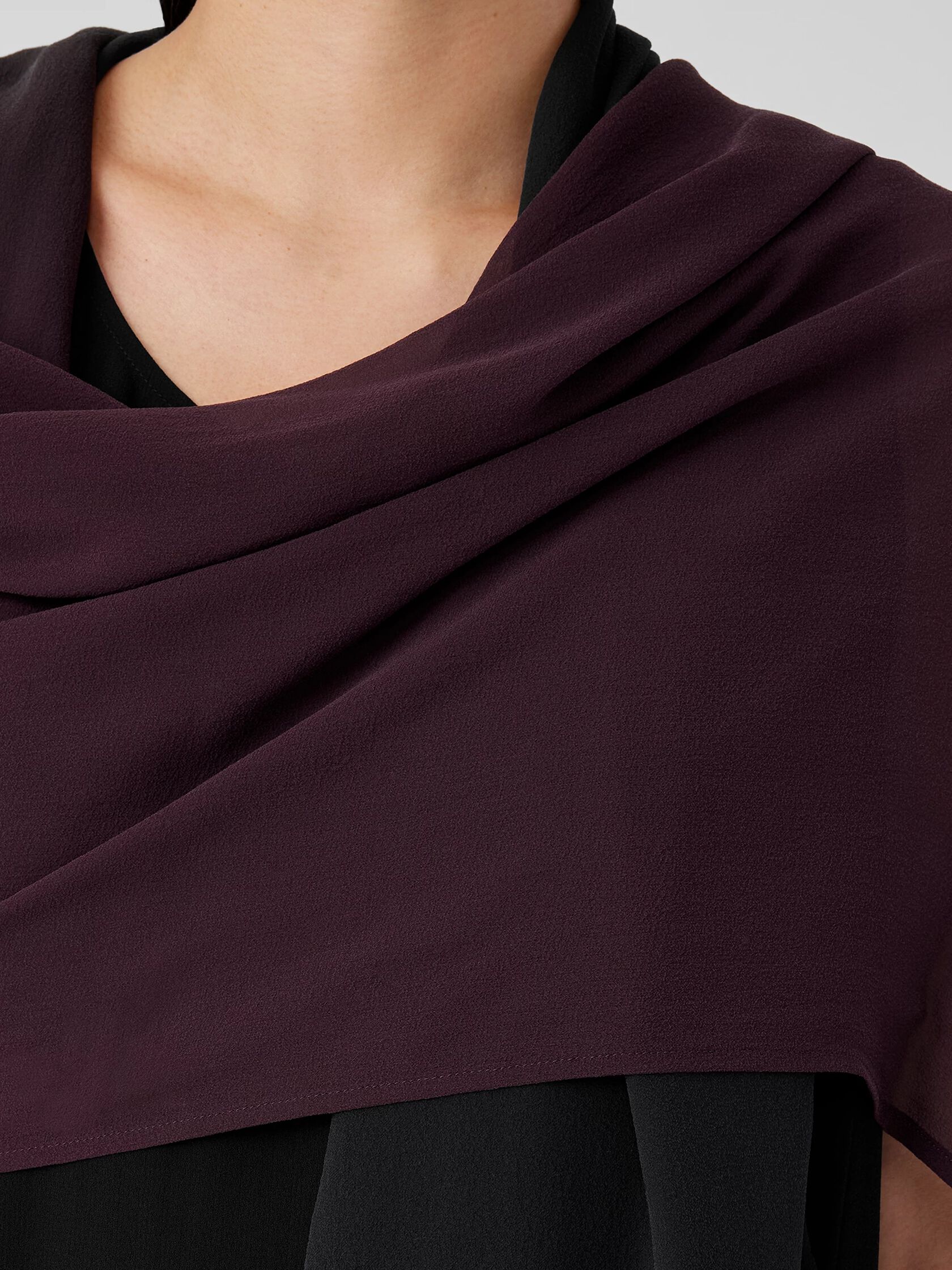 Ombré Sheer Silk Georgette Scarf