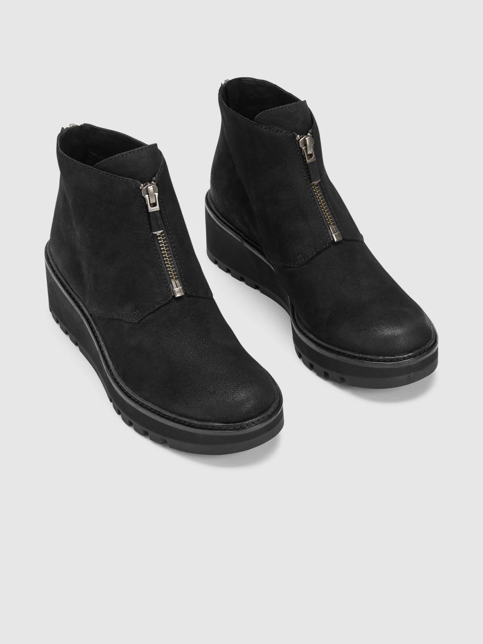 Casey Tumbled Nubuck Wedge Bootie