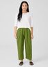 Washed Organic Linen Delave Lantern Pant
