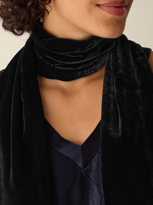 Velvet Double Tie Scarf
