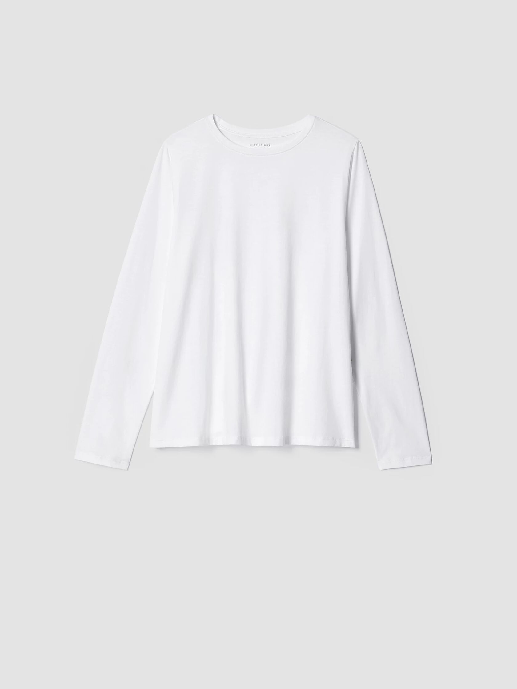 Organic Pima Cotton Jersey Round Neck Top