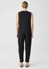 Cotton Blend Ponte Lantern Jumpsuit