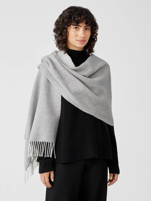 Brushed Recycled Cotton Cashmere Scarf