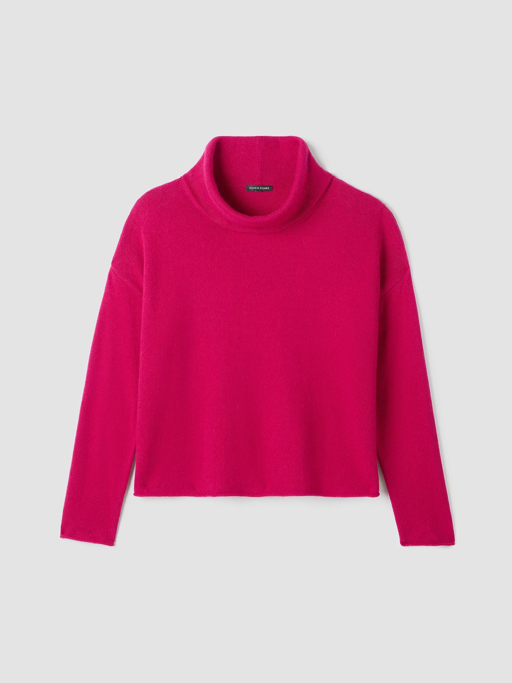 Cotton and Recycled Cashmere Turtleneck Box-Top