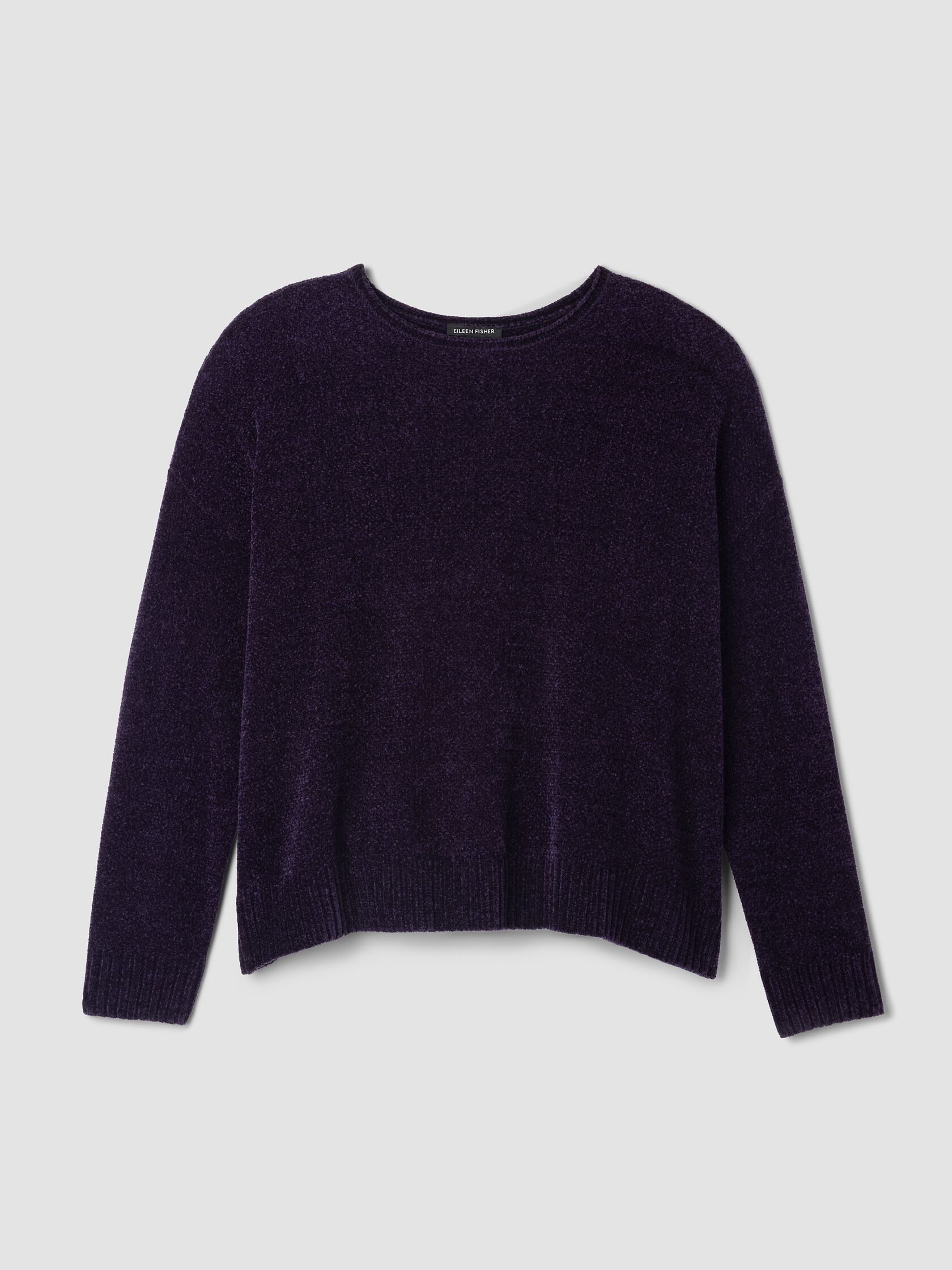 Chenille Blend Crew Neck Top