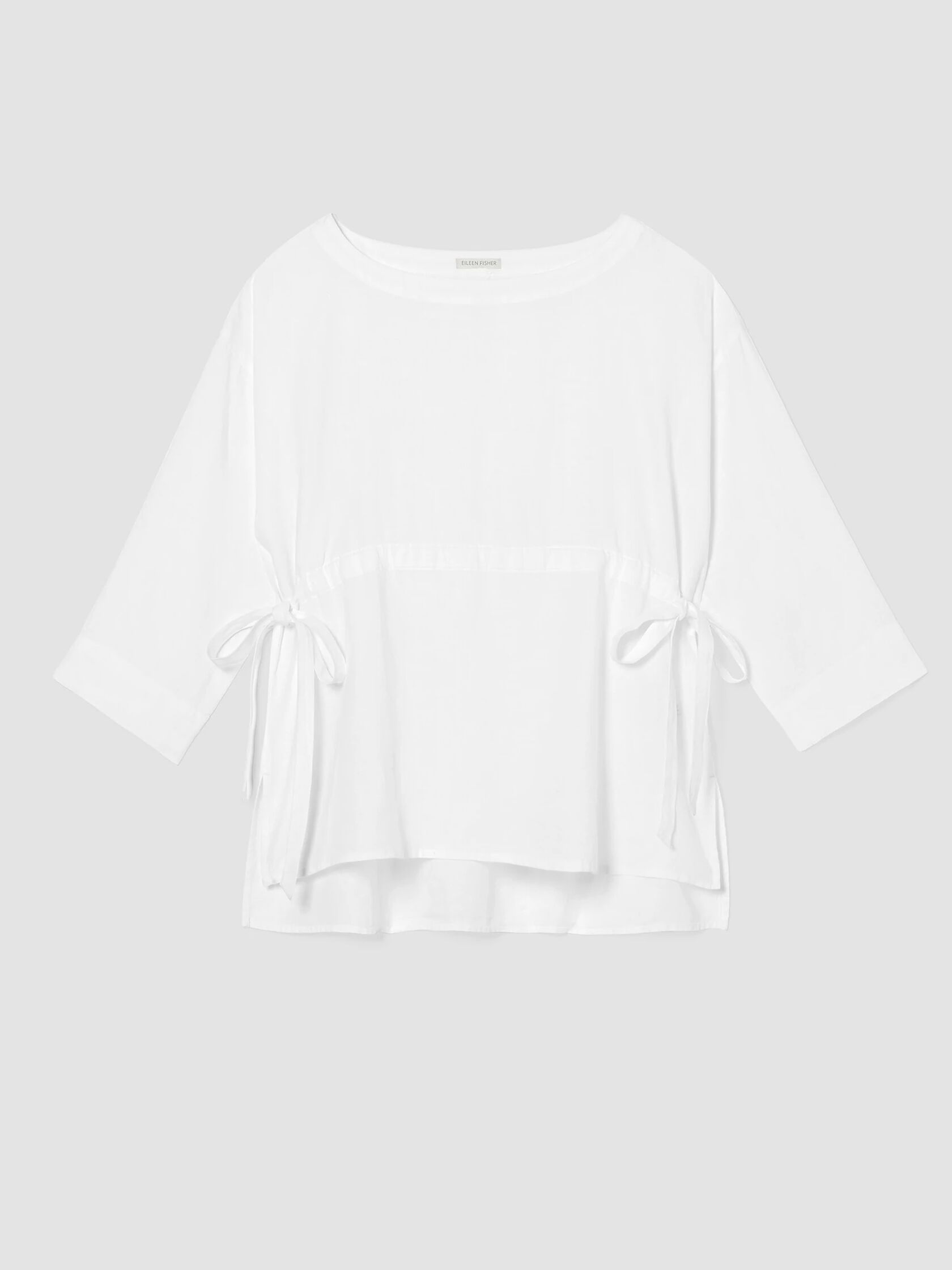 Organic Handkerchief Linen Bateau Neck Top