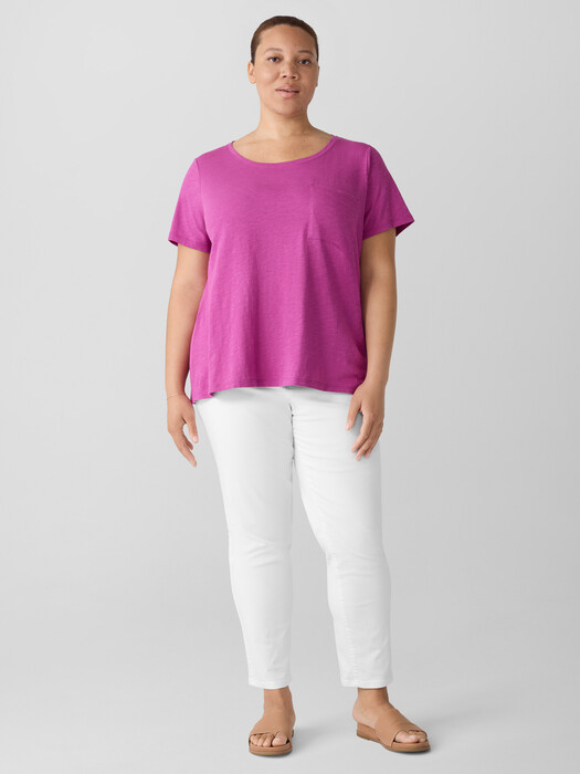 Organic Cotton Slubby Jersey Pocket Tee