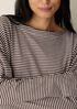 Striped Organic Cotton Slub Bateau Neck Top