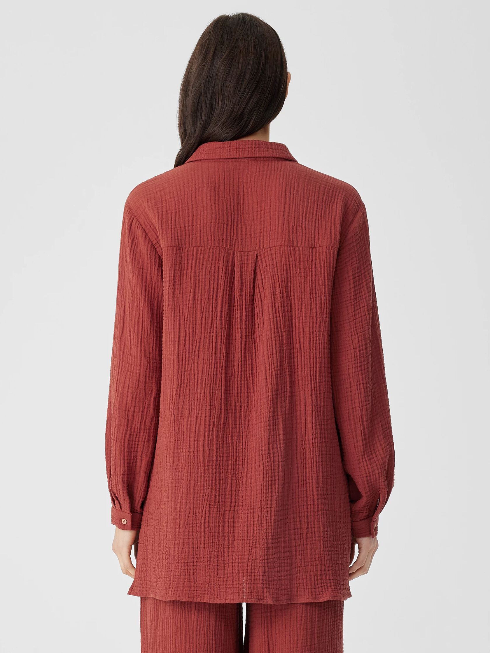 Organic Cotton Gauze Classic Collar Shirt
