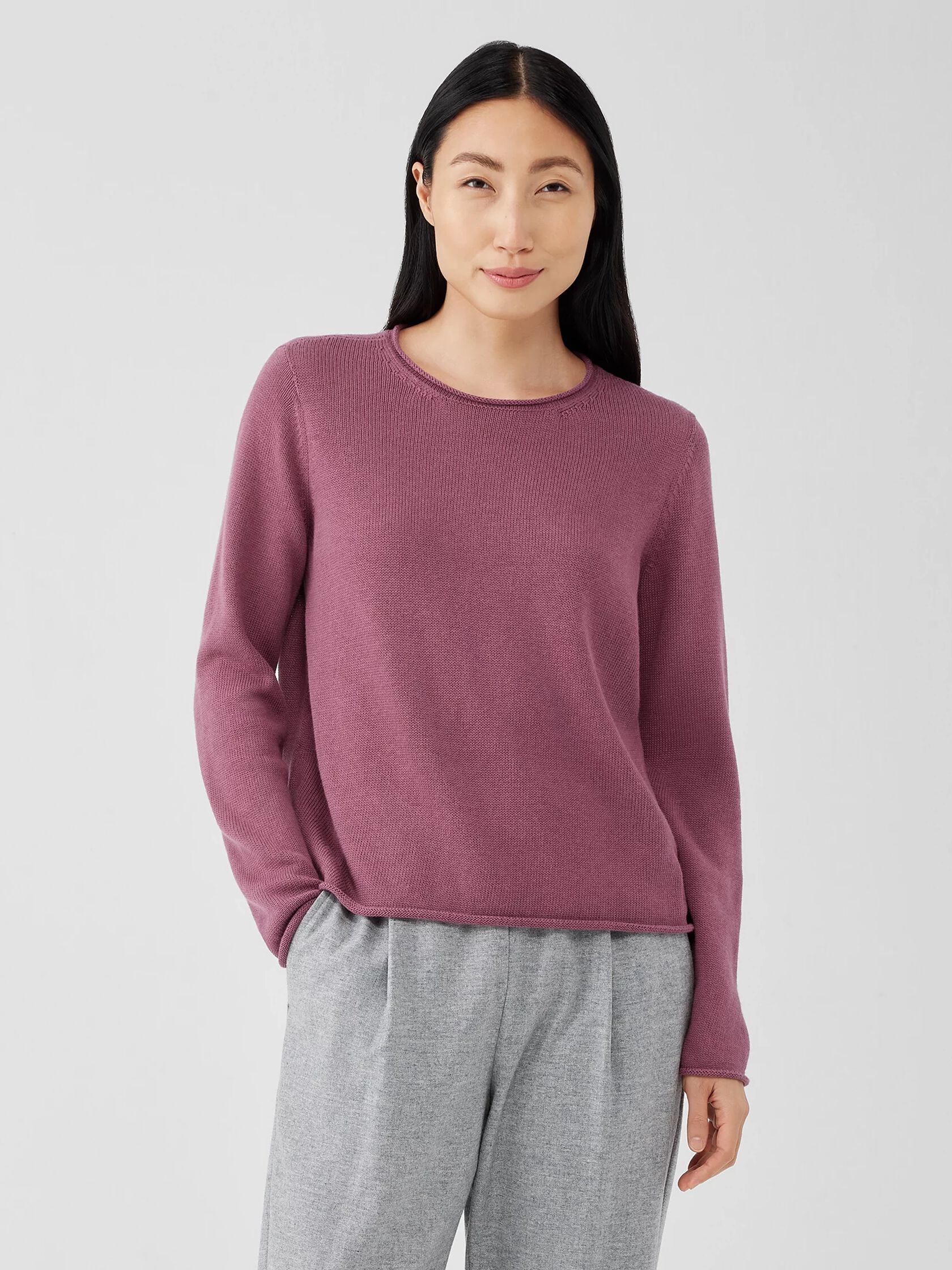 Peruvian Cotton Blend Jewel Neck Top