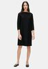 Washable Stretch Crepe Shift Dress