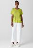 Organic Linen Jersey Crew Neck Tee