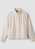 Garment-Dyed Utility Organic Cotton Stand Collar Jacket