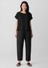 Washed Organic Cotton Poplin Lantern Pant