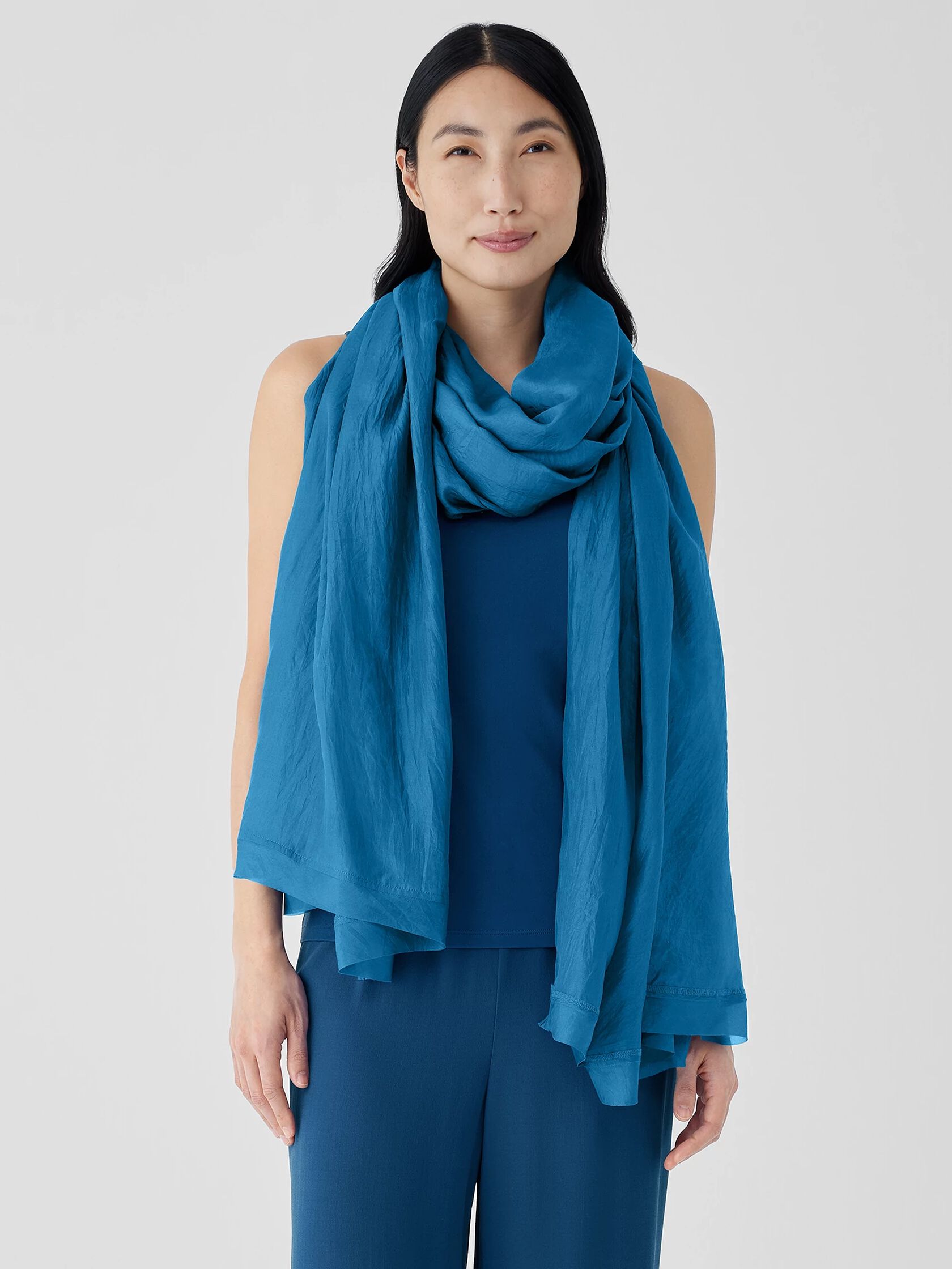 Washed Silk Parachute Scarf