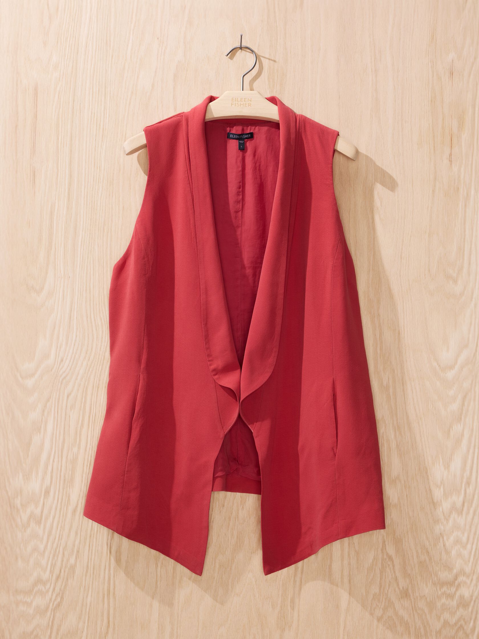 Renew Overdye Silk Crepe Vest, L