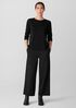 Superfine Merino Crew Neck Top in Regenerative Wool
