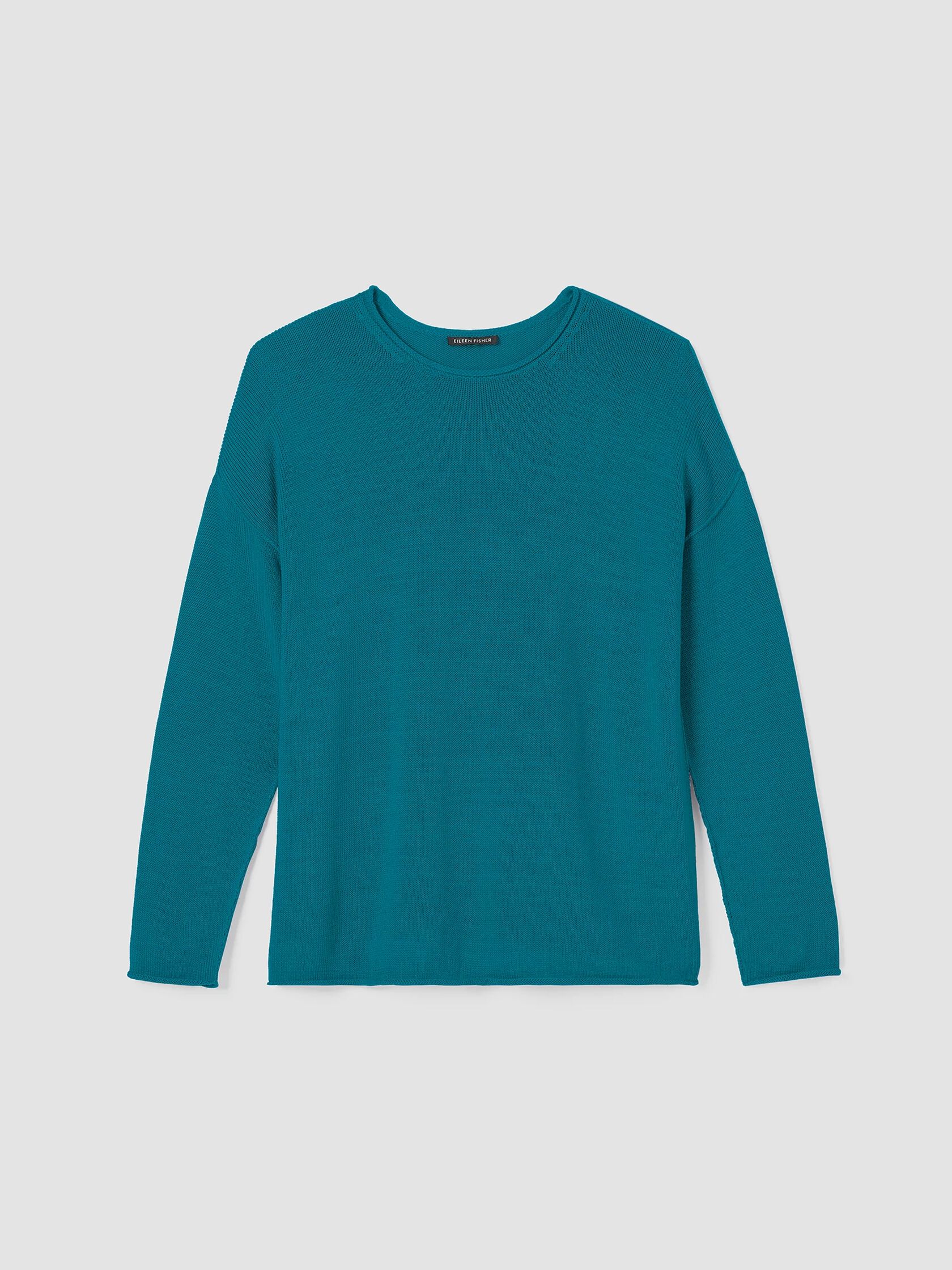Peruvian Cotton Blend Crew Neck Top
