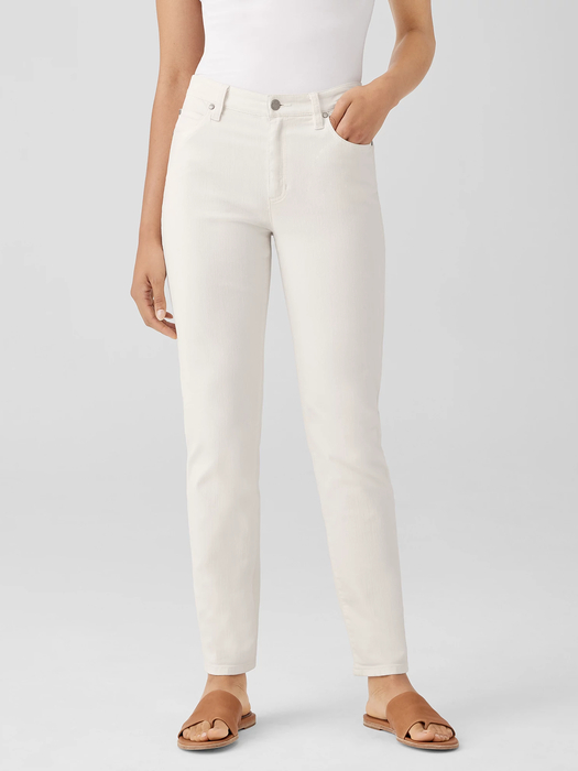 Undyed Organic Cotton Denim High-Waisted Jean