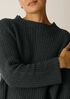 Organic Cotton Fluff Funnel Neck Top