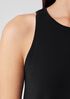 Stretch Jersey Knit Round Neck Tank Dress