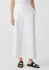 Cotton Hemp Stretch Wide-Leg Pant