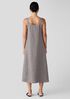Washed Organic Linen Délavé Square Neck Dress