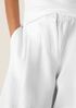 Organic Linen Pleated Wide-Leg Trouser Pant