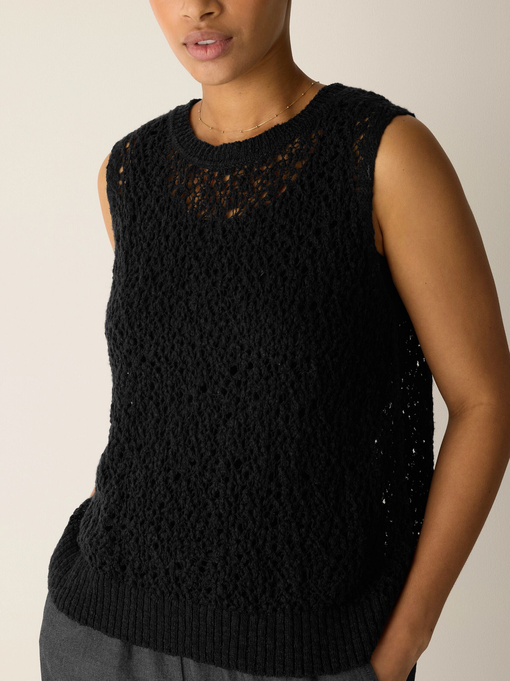 Peruvian Organic Cotton Slub Jewel Neck Tank