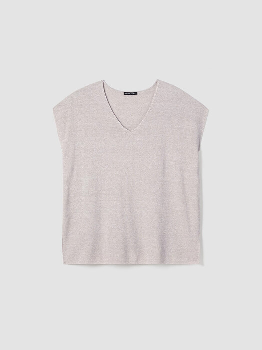 Organic Linen Cotton V-Neck Top