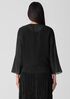 Sheer Silk Georgette Tie Jacket