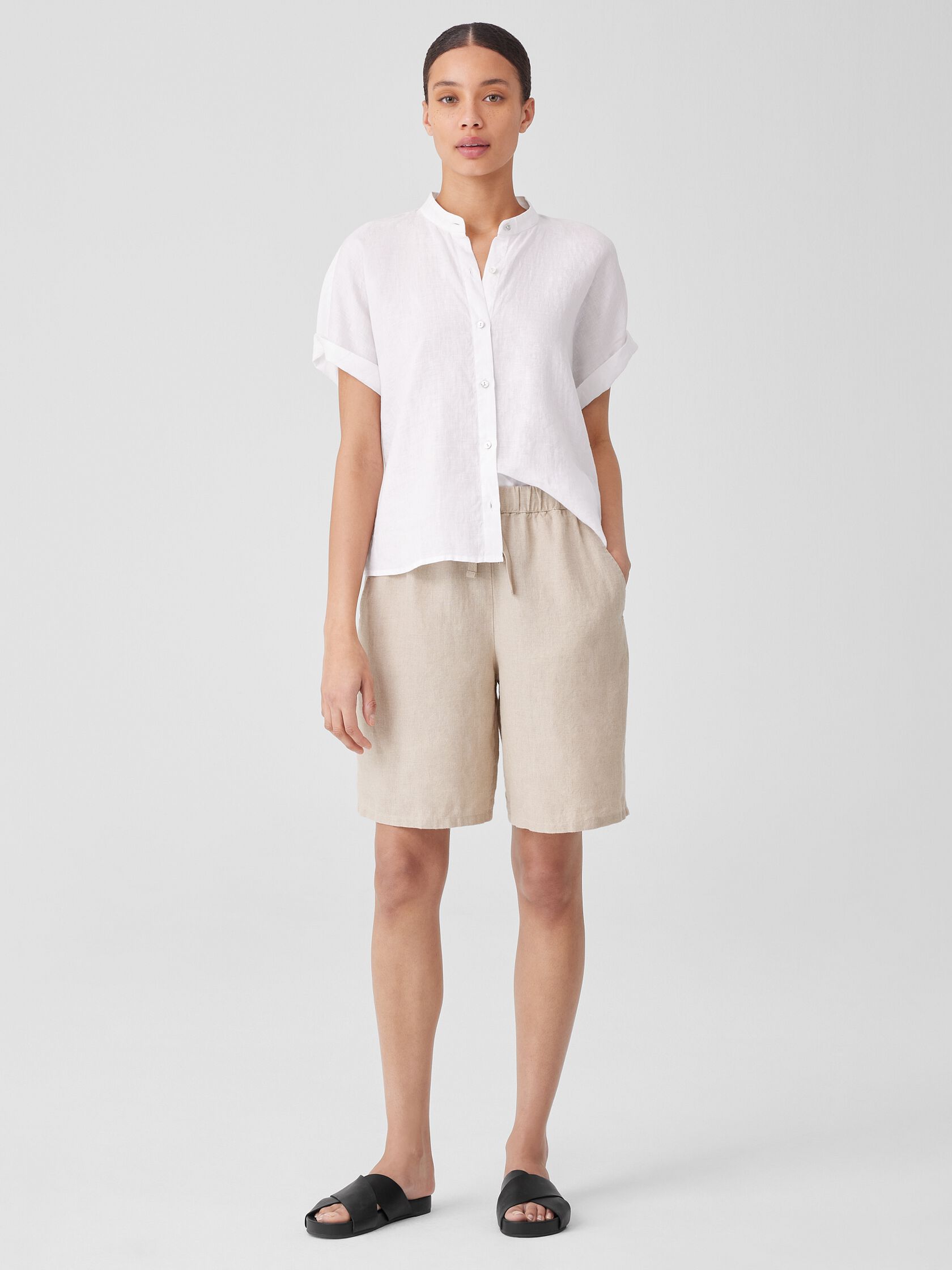 Organic Linen Shorts