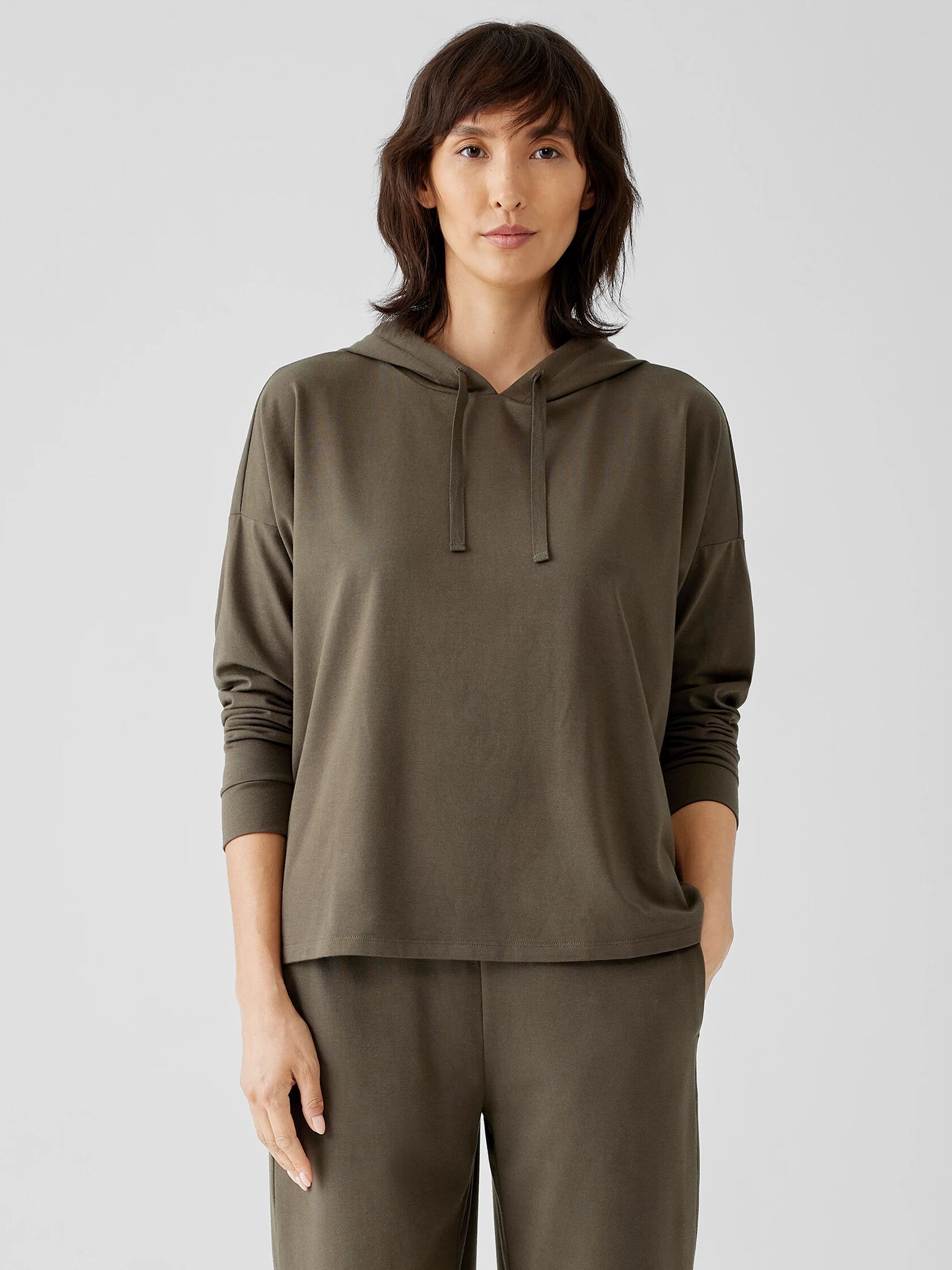 Traceable Organic Cotton Jersey Hooded Top