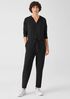 Cozy Brushed Terry Hug Hooded Jumpsuit