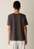 Organic Cotton Slubby Jersey V-Neck Tee