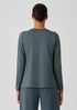 Organic Pima Cotton Jersey Round Neck Top