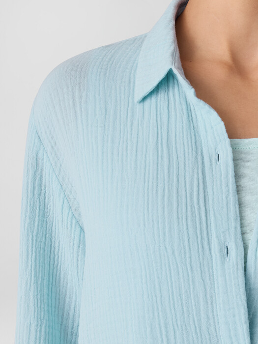 Organic Cotton Lofty Gauze Classic Collar Shirt