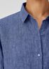 Washed Organic Linen Delave Classic Collar Shirt