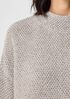 Silk Noil Funnel Neck Top