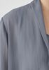 Sheer Silk Georgette High Collar Jacket