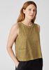 Pigment-Dyed Organic Cotton Crew Neck Tank