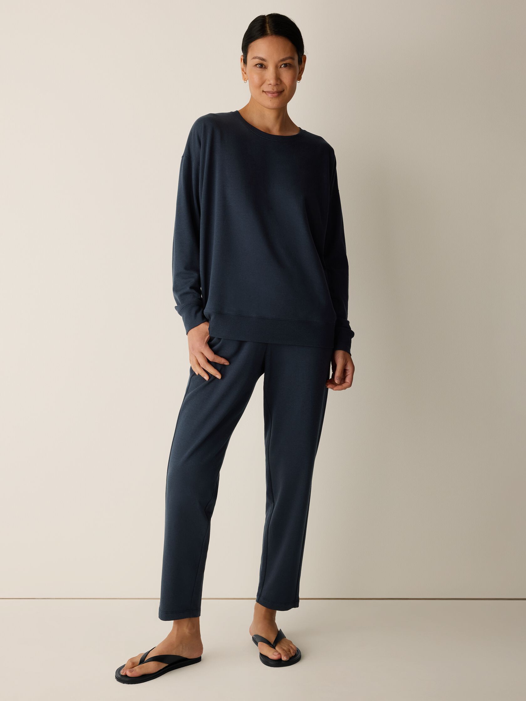 Cozy Brushed Terry Hug Slouchy Pant