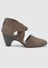 Mary Twist-Front Suede Pump