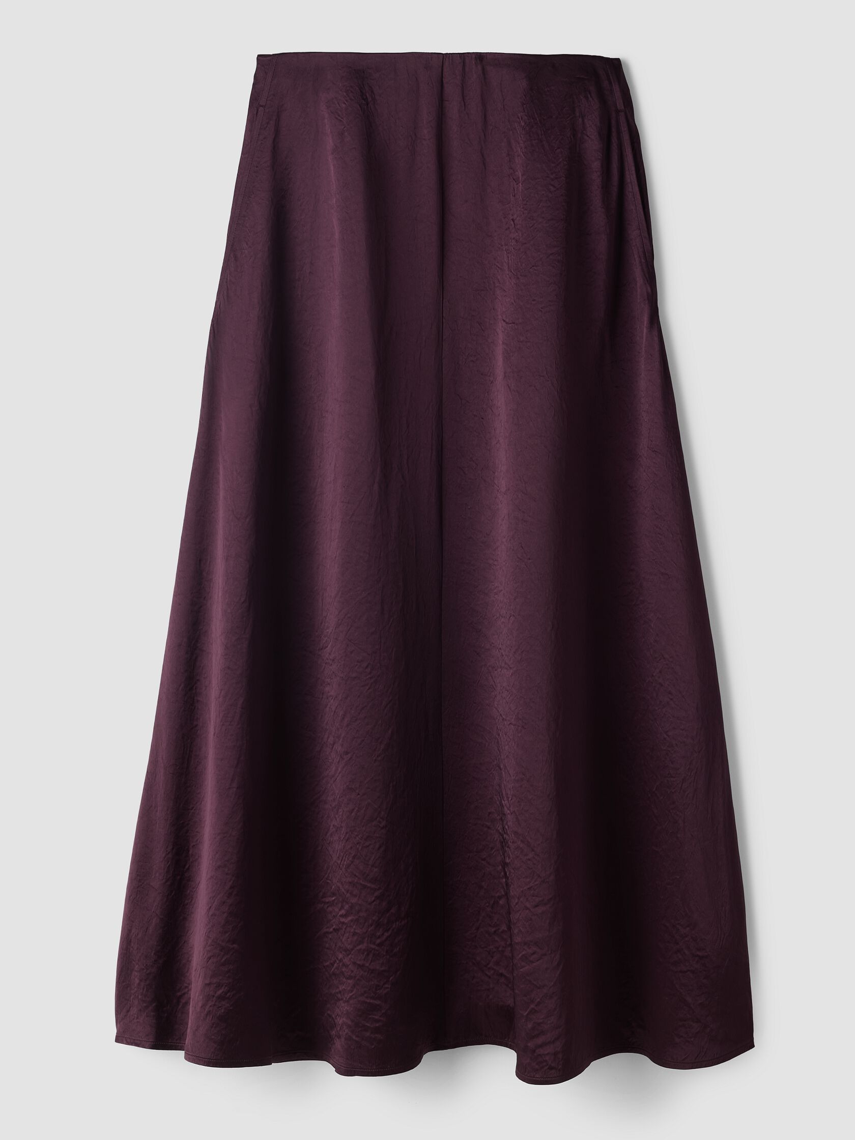 Textured Satin Half-Circle Skirt