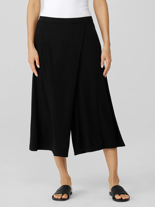 Fine Jersey Wrap Front Pant | EILEEN FISHER