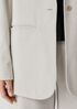 Cotton Blend Ponte V-Neck&nbsp;Blazer