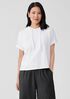 Pima Cotton Stretch Jersey Hooded Top