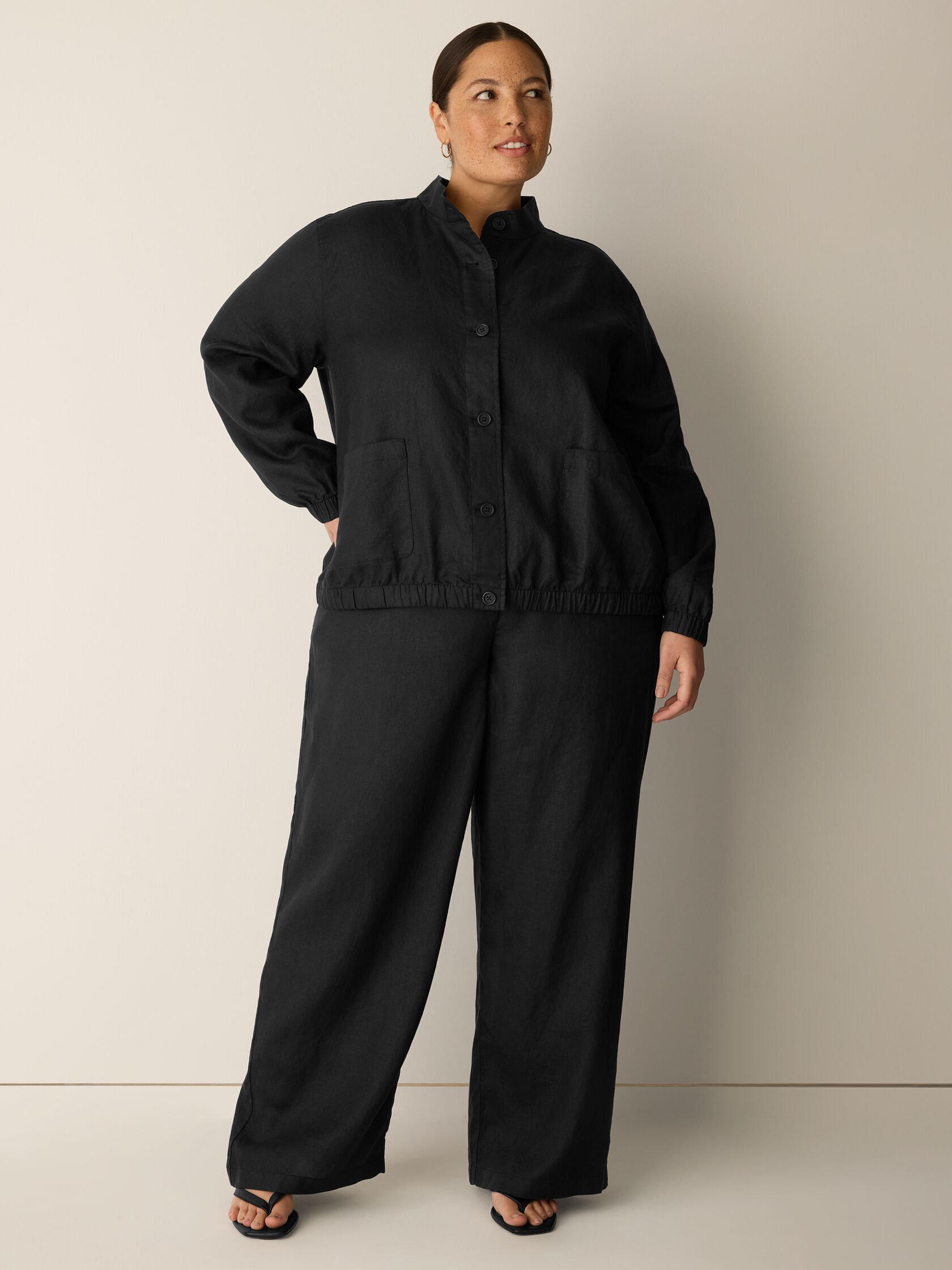 Organic Linen Flight Jacket