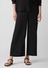 Woven Plissé Wide-Leg Pant